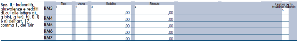 Quadro RM Plusvalenza da Cessione Azienda Imprenditore Individuale